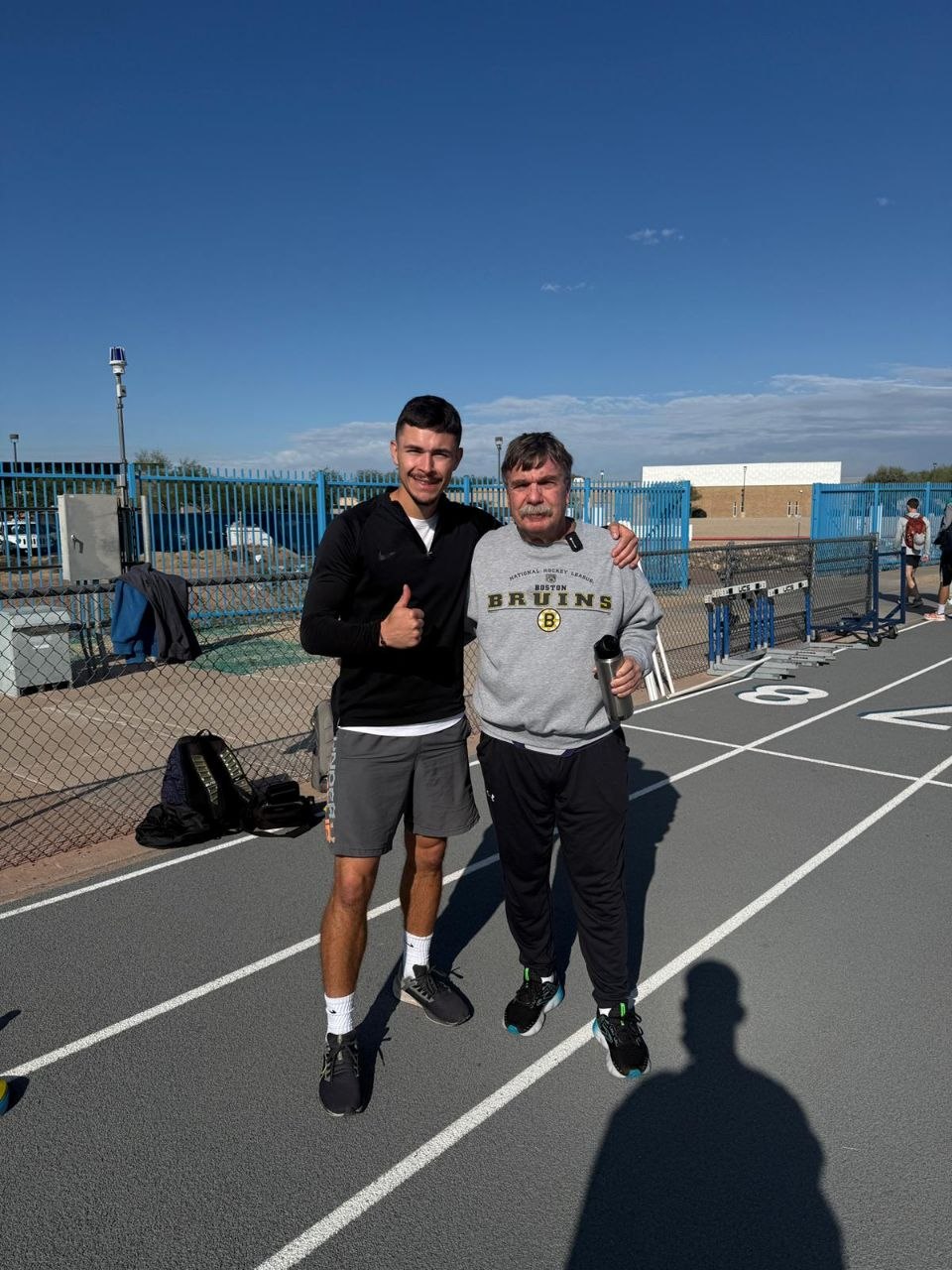 Kajetan with legendary coach Dan Pfaff at ALTIS